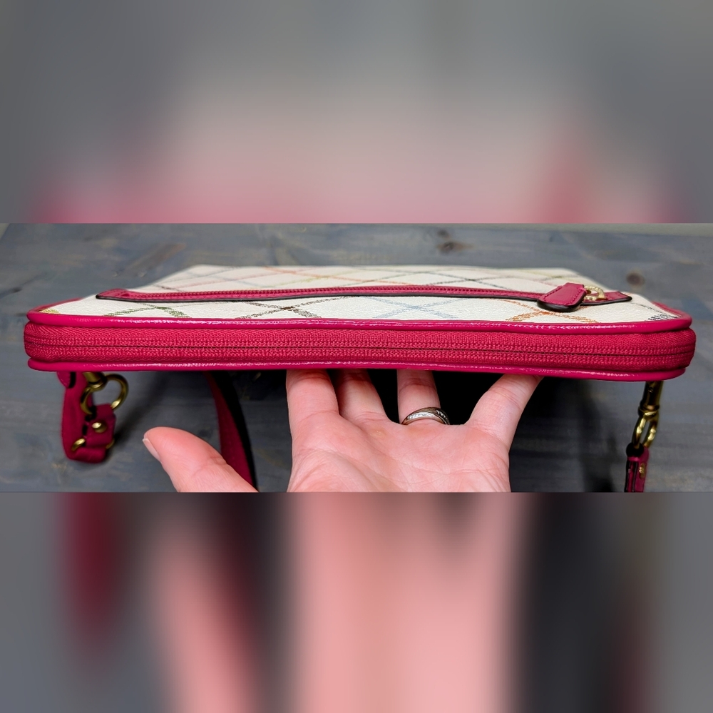 Coach White and Pink Crossbody Bag - Picture 7 of 10